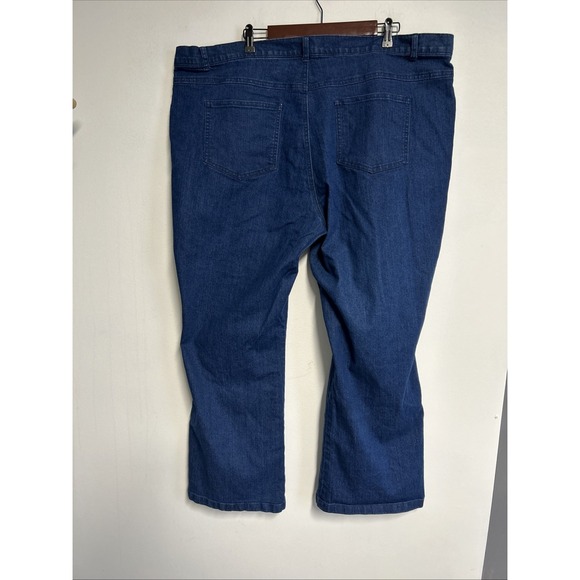 Woman Within Size 26W Jeans High Waist Bootcut Stretch Medium Wash Comfort - Picture 5 of 13